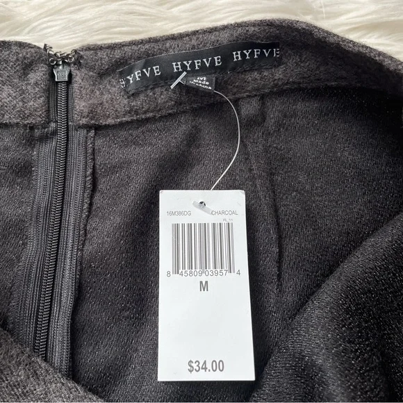{HYFVE} Scallop Hem Mini Skirt with Pockets in Grey - Women's Medium - NWT - Picture 12 of 12